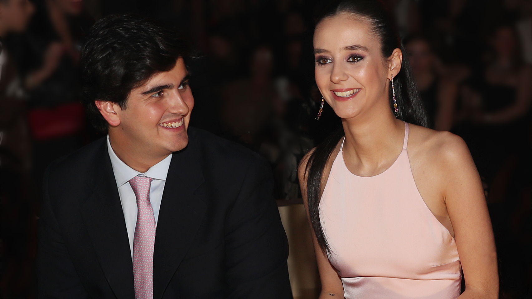 Jorge Bárcenas y Victoria Federica, en la Bridal Fashion Week el pasado 21 de abril en Barcelona.