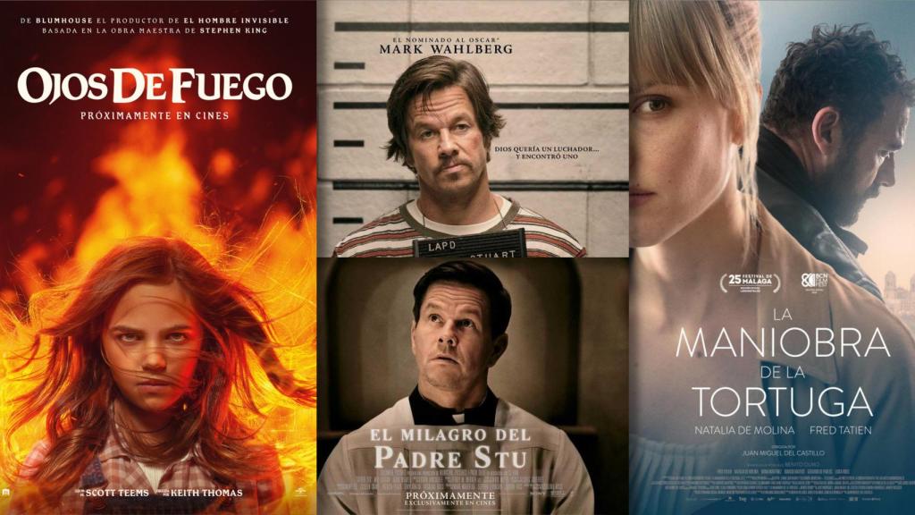 'Ojos de fuego', 'El milagro del Padre Stu' y 'La maniobra de la tortuga' son algunos de los estrenos de la semana.