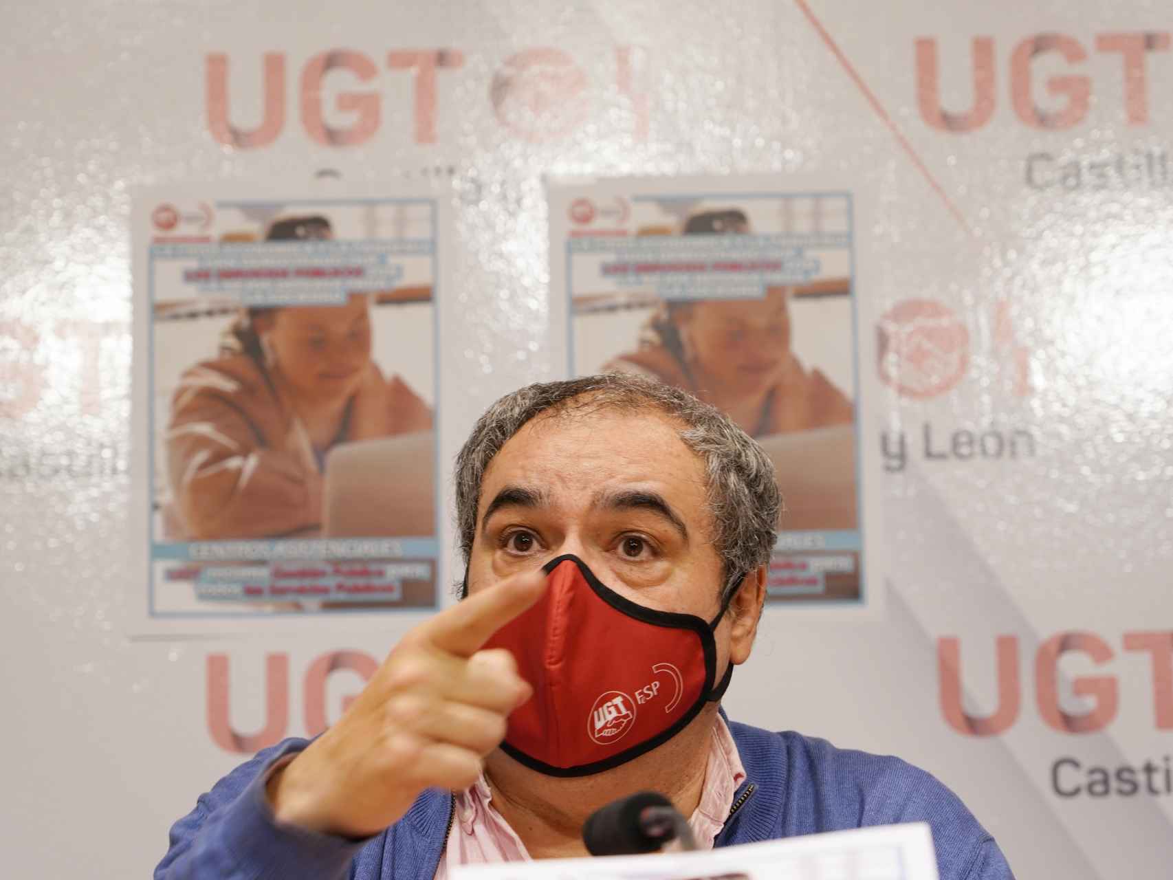 El secretario general de UGT-Servicios Públicos en Castilla y León, Tomás Pérez Urueña, en una imagen de archivo.