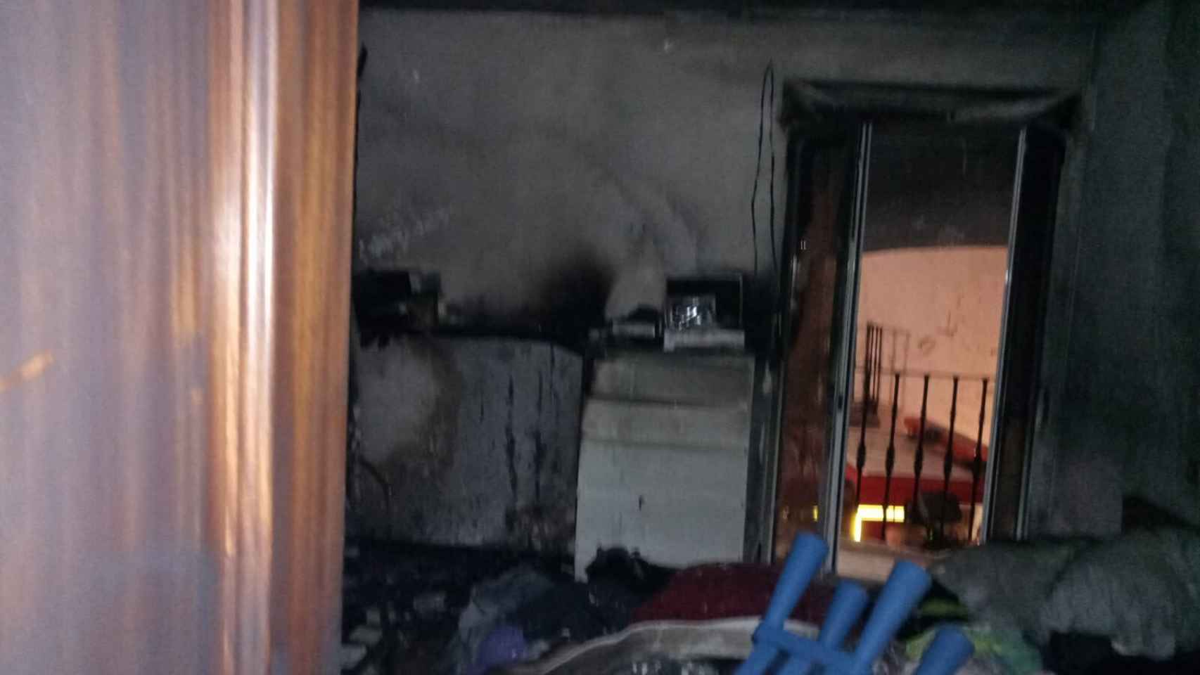 Incendio en una casa de Tordesillas