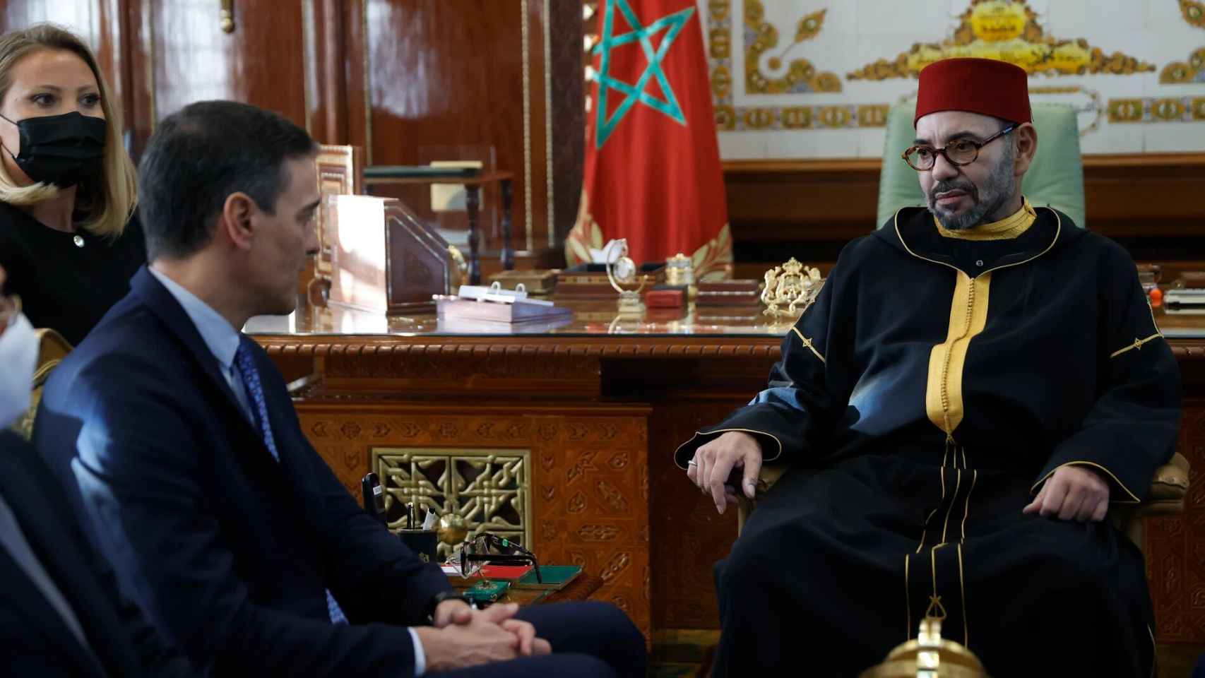 Pedro Sánchez y Mohamed VI, en su encuentro del pasado abril de 2022 en Rabat.