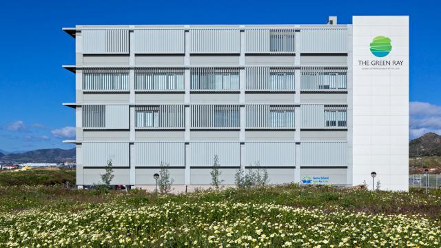 Imagen del Green Ray, ya construido en la zona de ampliación del campus de la Universidad de Málaga.