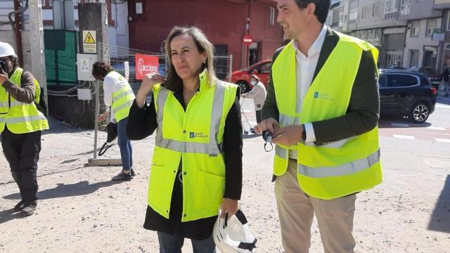 Ethel Vázquez en su visita a Lugo.