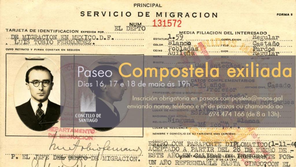 Cartel de Compostela Exiliada.