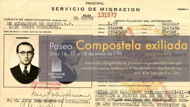 Cartel de Compostela Exiliada.