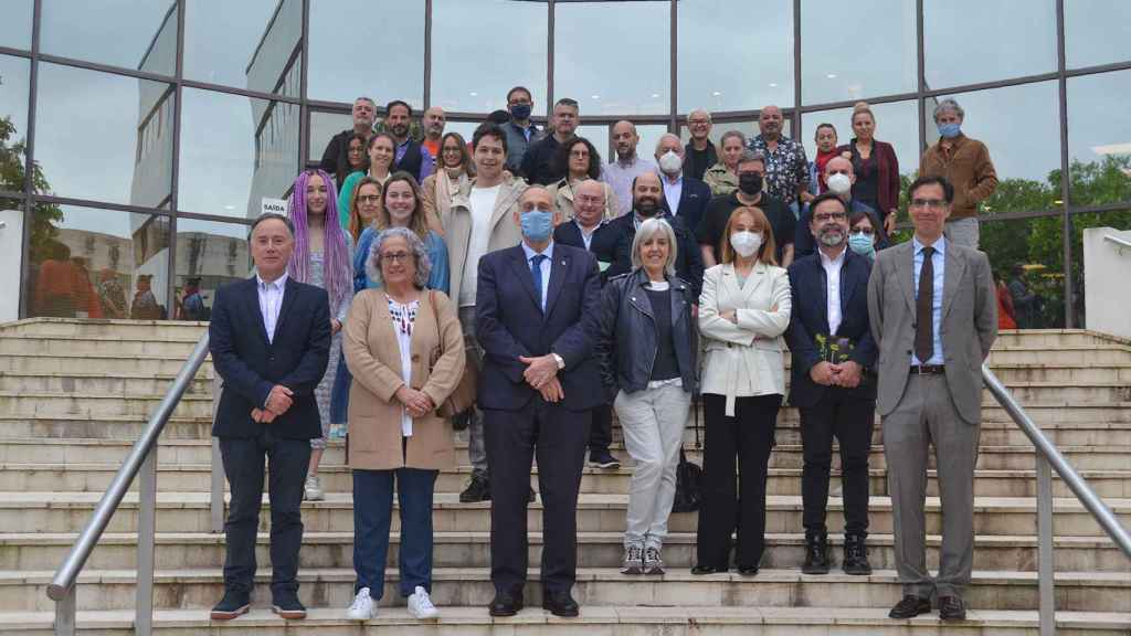 Autoridades e investigadores de la Cátedra Unesco de la UVigo.