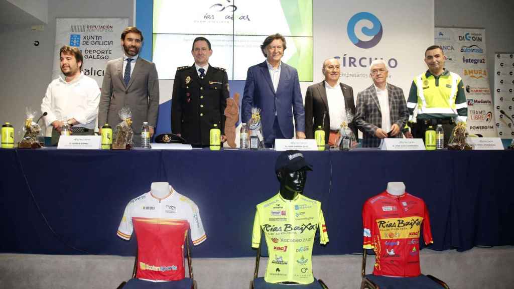 Presentación de la última prueba de la Copa de España de Ciclismo Élite-Sub 23 en Vigo.