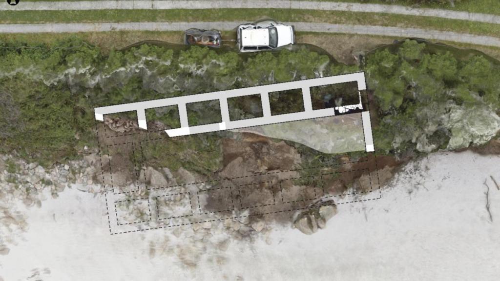 Reconstrucción hipotética de una de las fábricas de salazón de la isla de Ons.