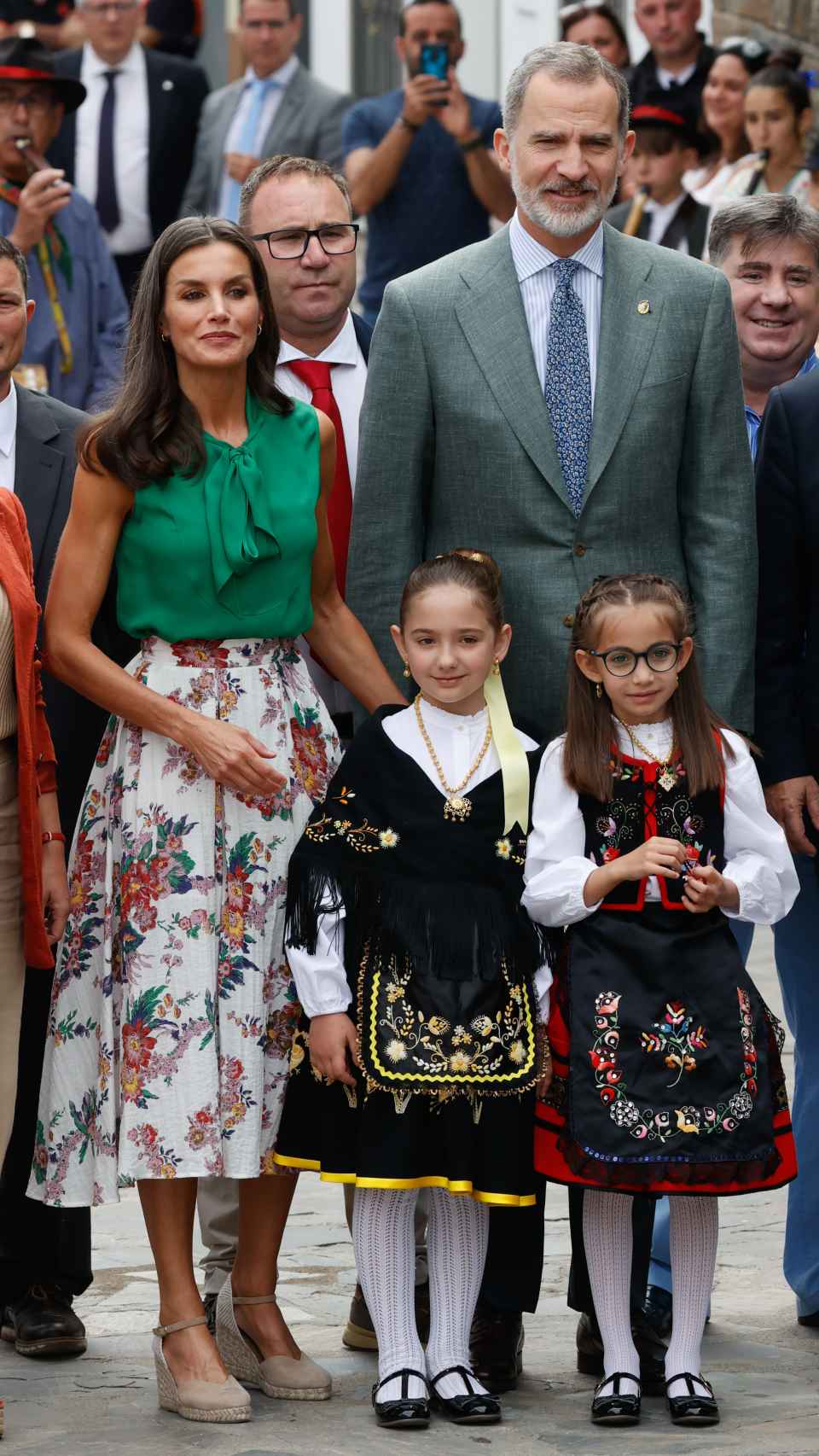 Los Reyes en su visita oficial a Cáceres.