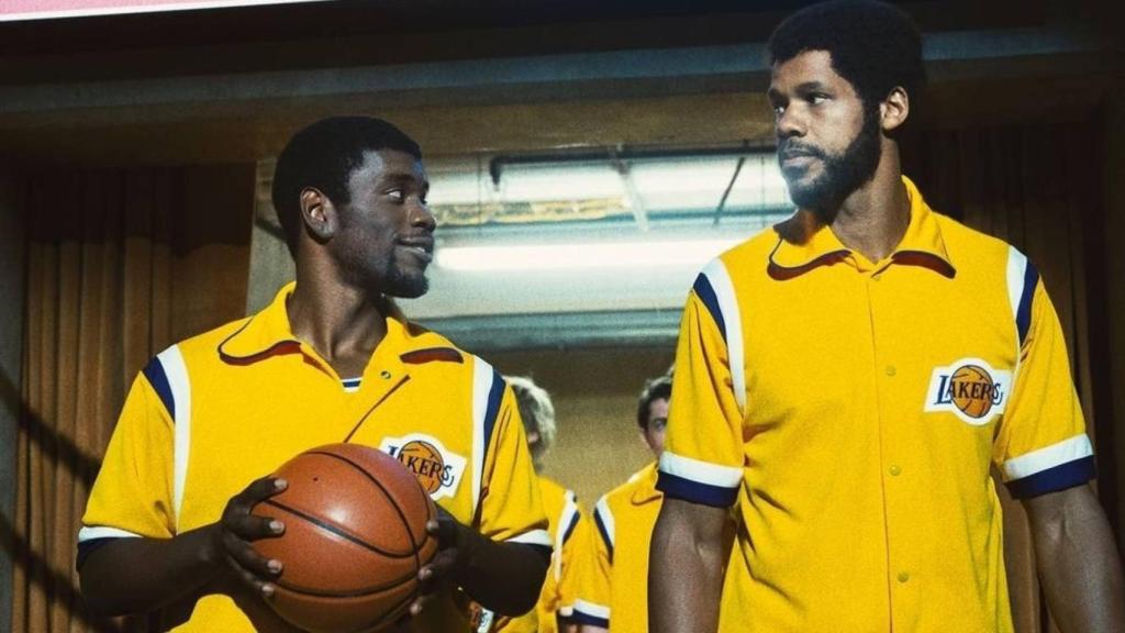 Magic Johnson y Kareem Abdul-Jabbar (Solomon Hughes).