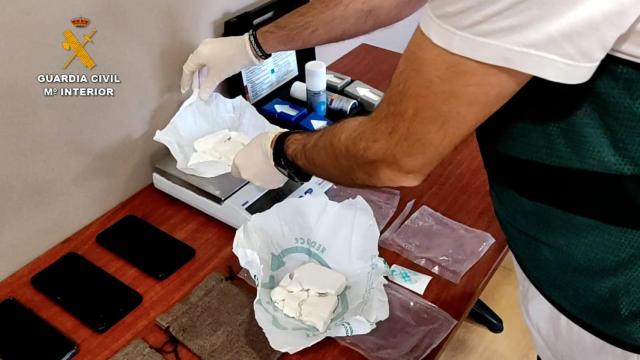 La cocaína incautada en el marco de la Operación Cobregon, en O Barbanza.