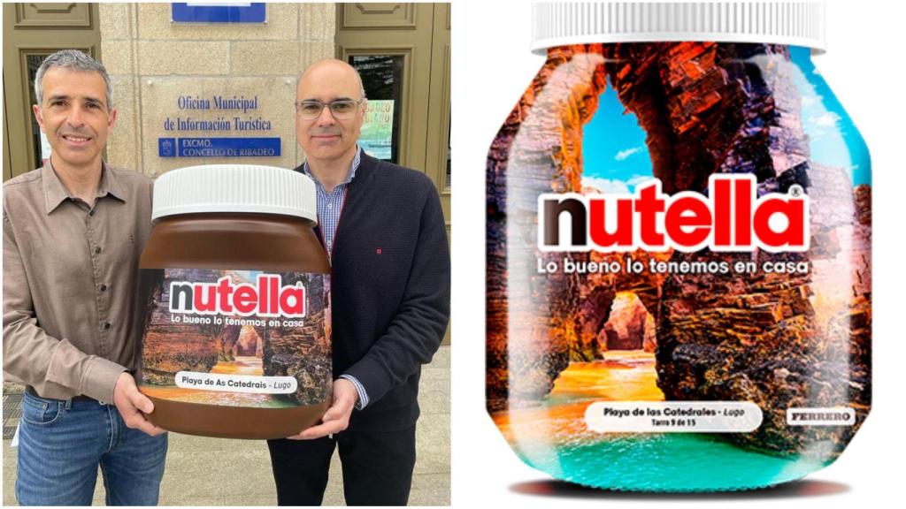 Ribadeo (Lugo) pide a Nutella que emplee el topónimo oficial de la playa de As Catedrais