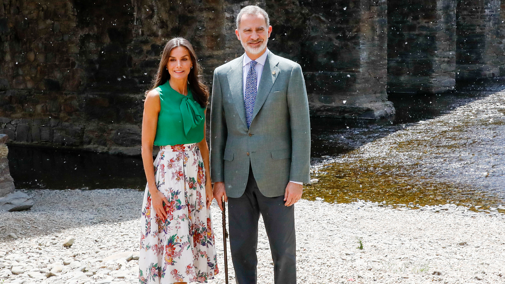 Letizia y Felipe VI, en Las Hurdes, Cáceres, este jueves 12 de mayo | Foto: Gtres