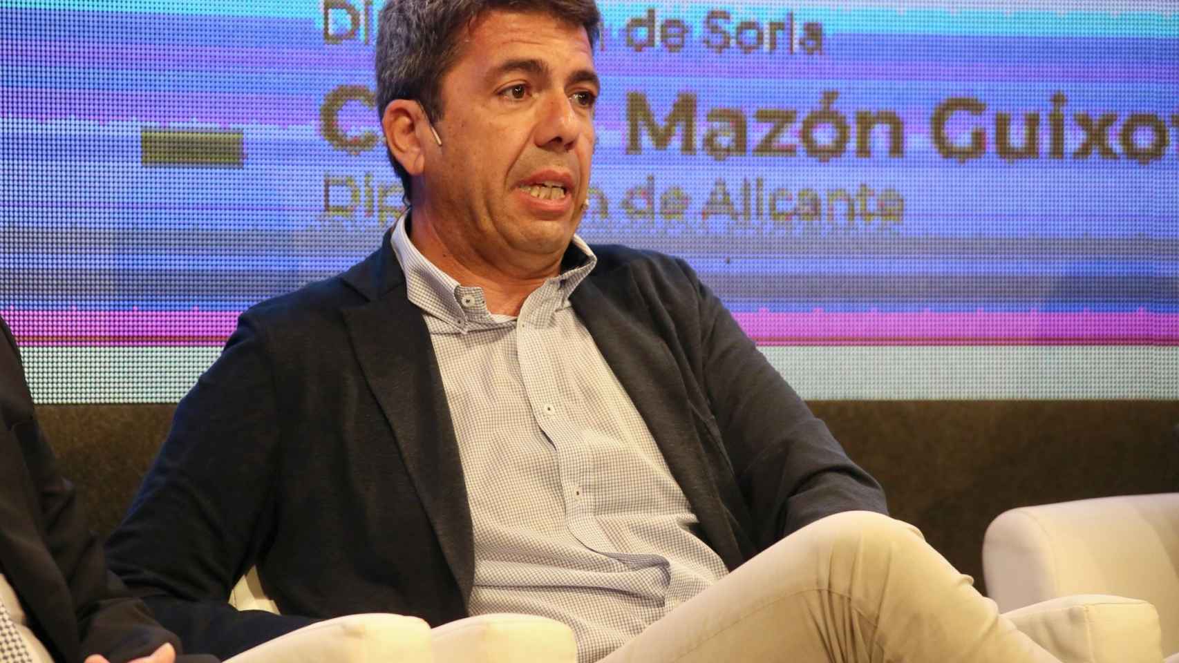 El presidente de la Diputación de Alicante, Carlos Mazón, en el foro.