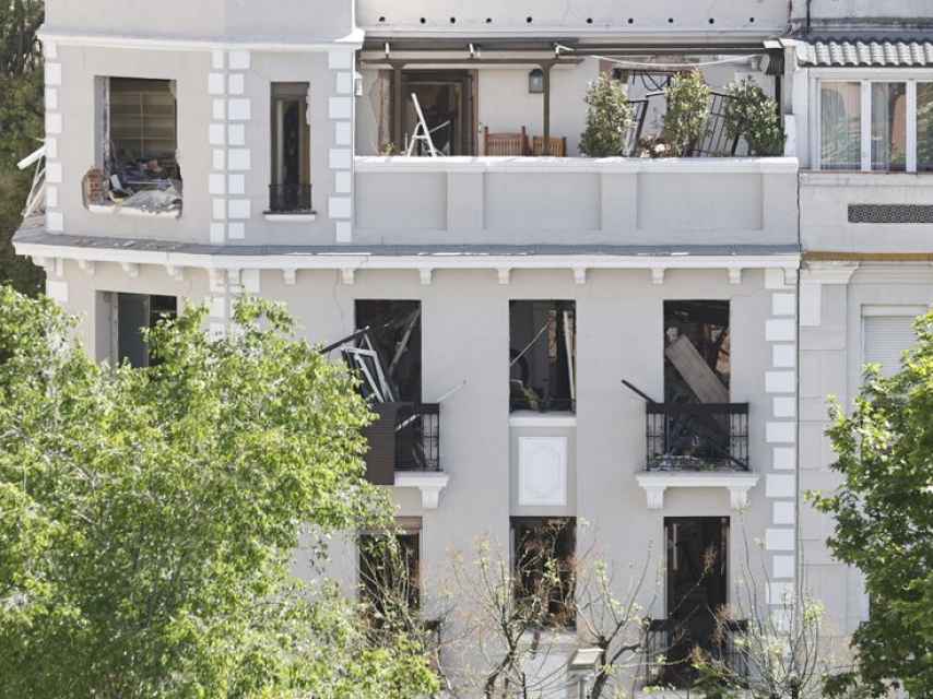 Estado del edificio tras el incidente.