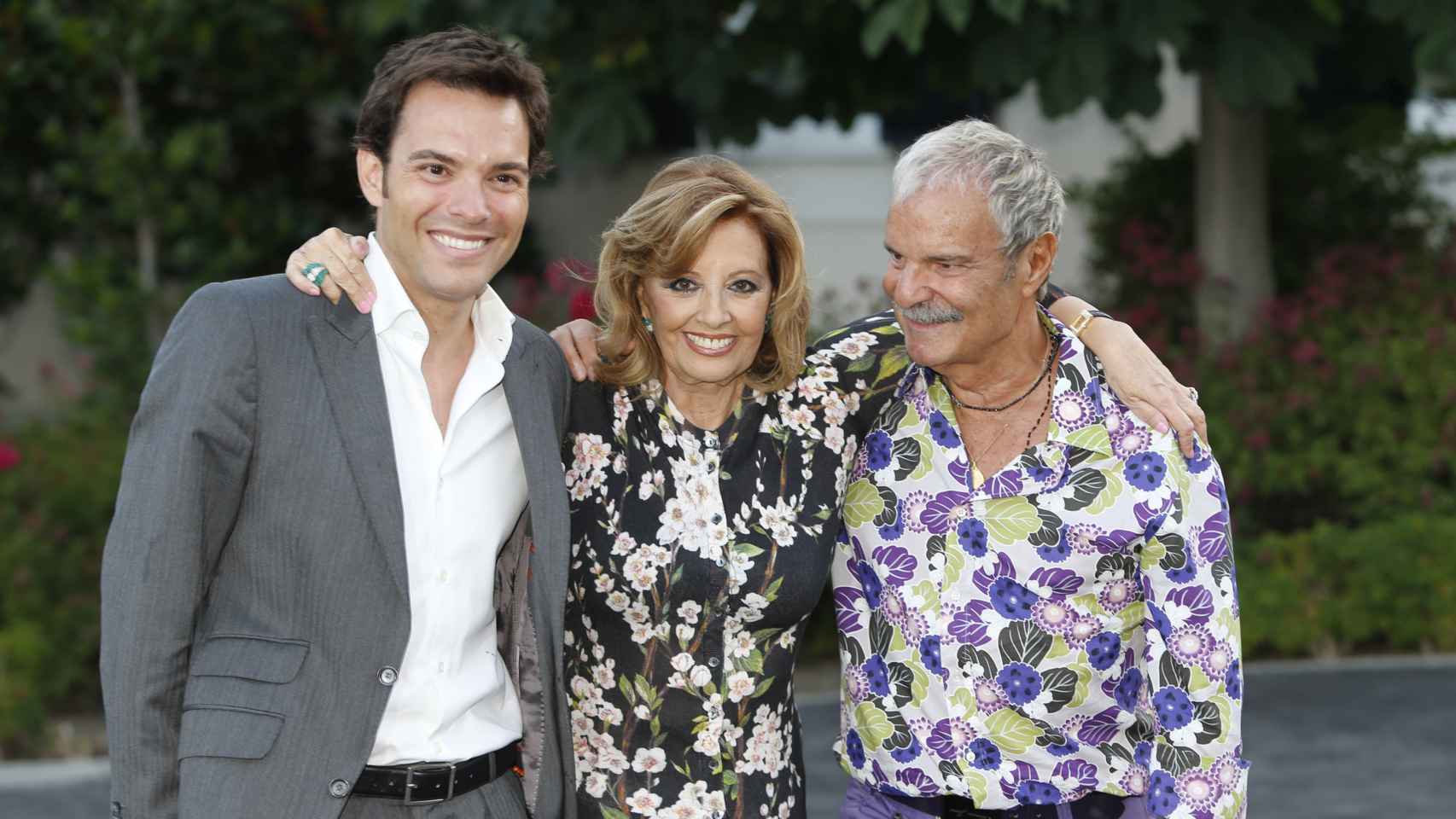 María Teresa Campos junto a Jesús Mariñas y Antonio Rossi en una imagen de 2015.