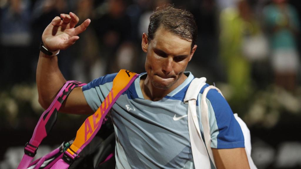 Nadal, tras caer eliminado en Roma ante Shapovalov.