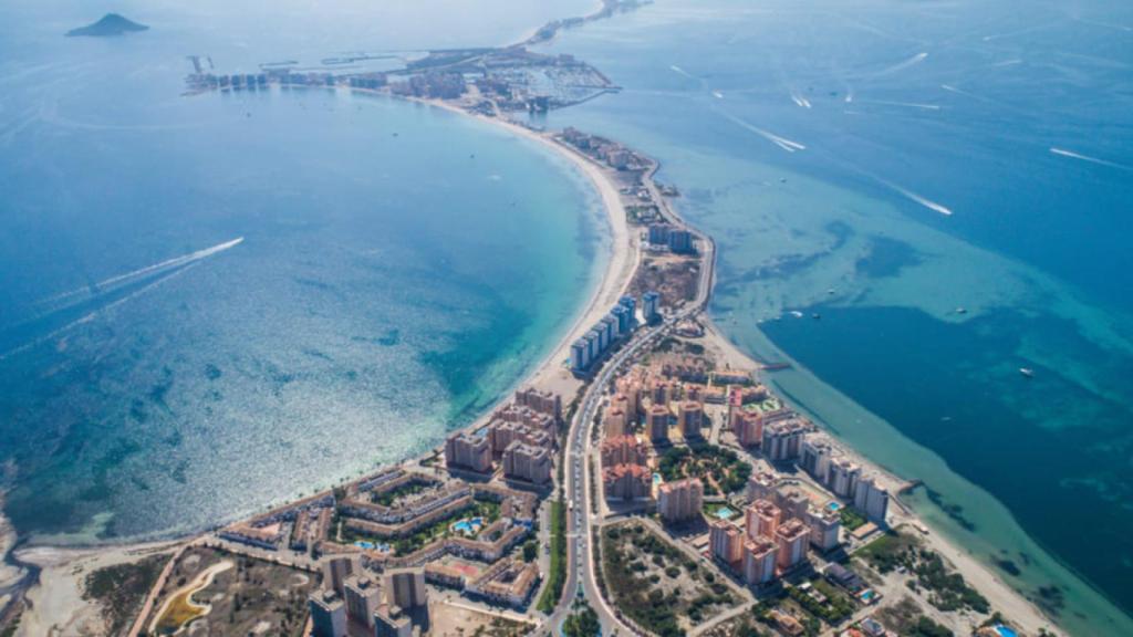 Vista aérea de La Manga.