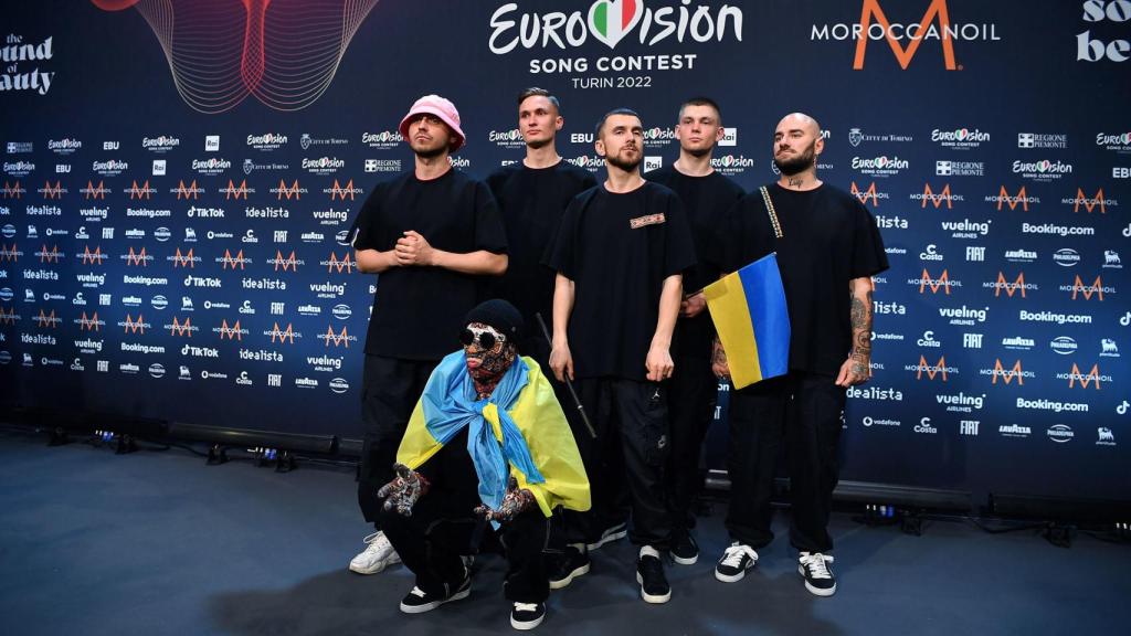 Los ganadores de Eurovisión, Kalush Orchestra, después de la final de este sábado 14 de mayo