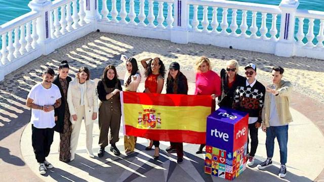 Chanel y el resto de finalistas durante la presentación del Benidorm Fest que se reforzará para 2023.