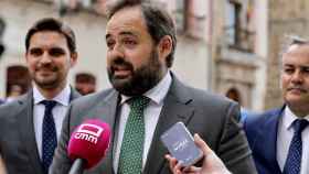 El presidente del PP de Castilla-La Mancha, Paco Núñez, este domingo en Talavera