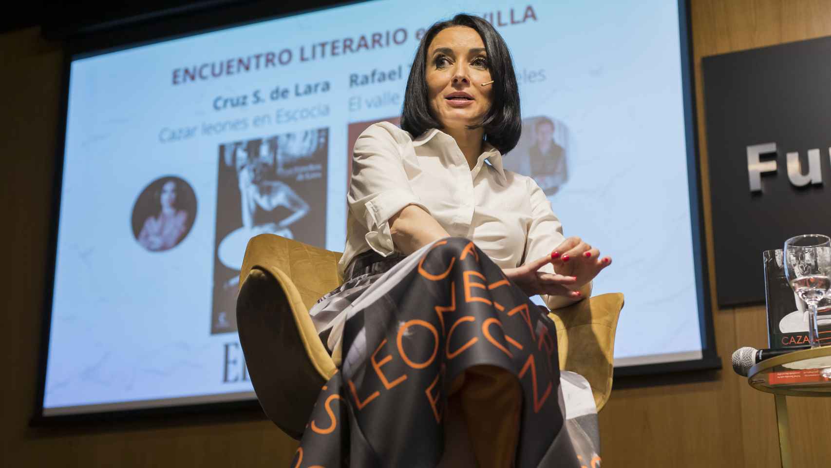 Cruz Sánchez de Lara en el encuentro literario.