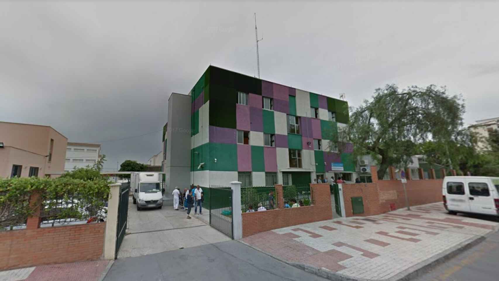 Exterior del Centro de Acogida Municipal de Málaga.