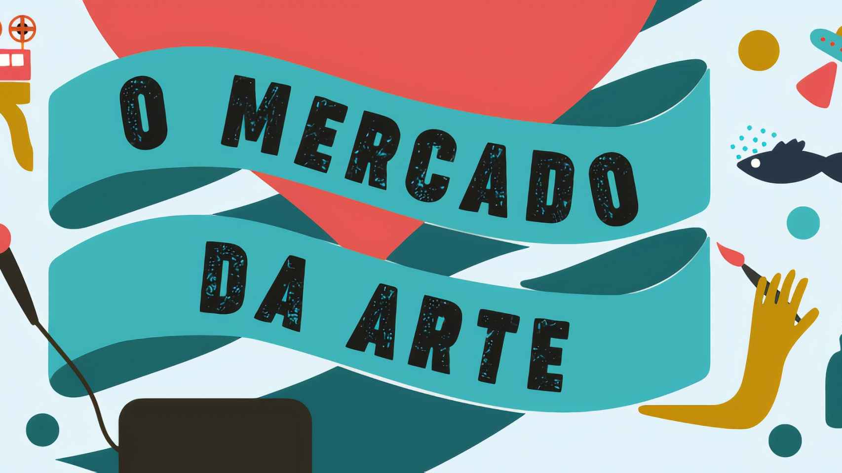 Cartel del evento ‘Mercado da Arte’, en el barrio de O Calvario.