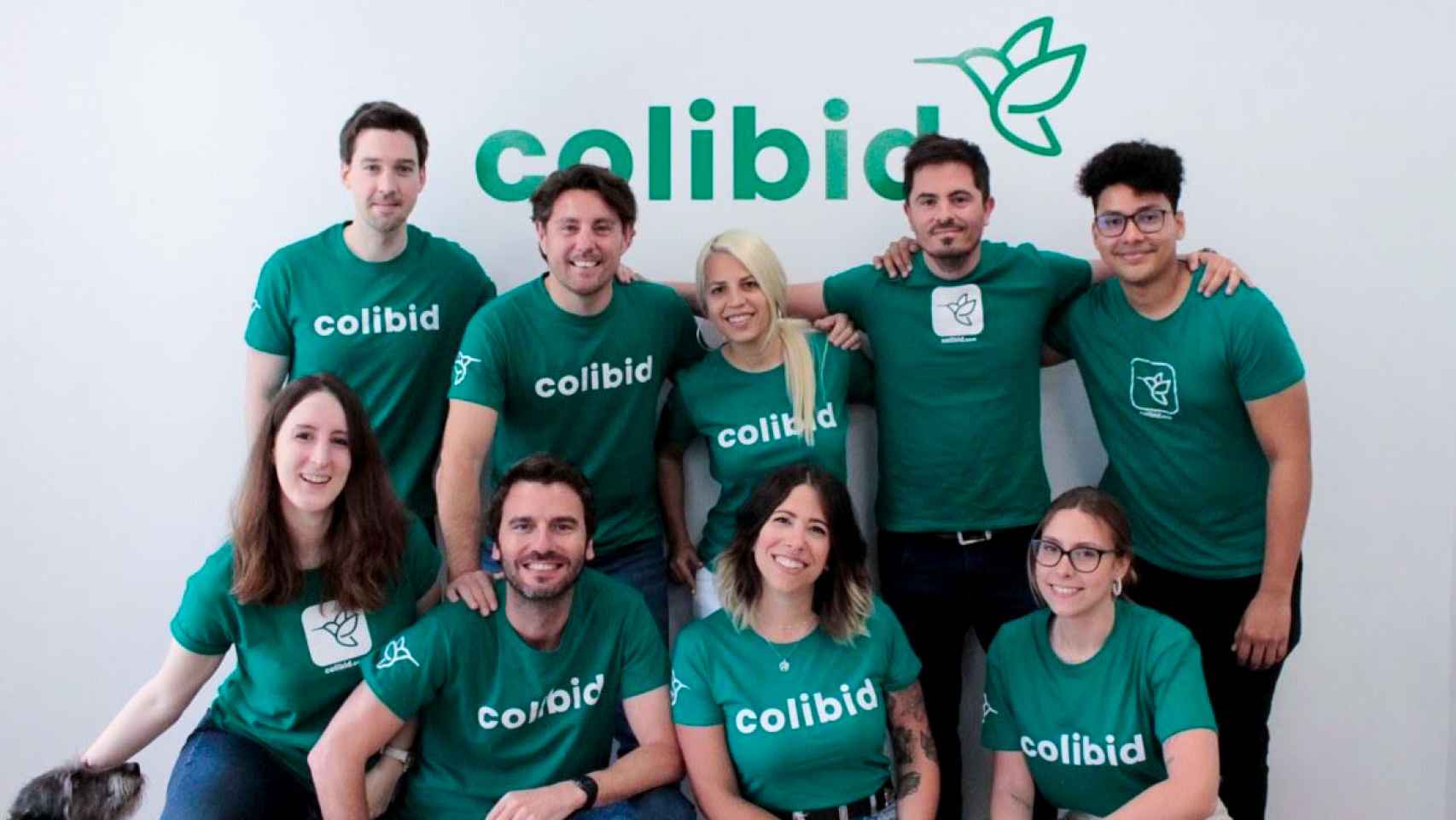 Imagen del equipo humano que hay detrás de la startup valenciana Colibid.