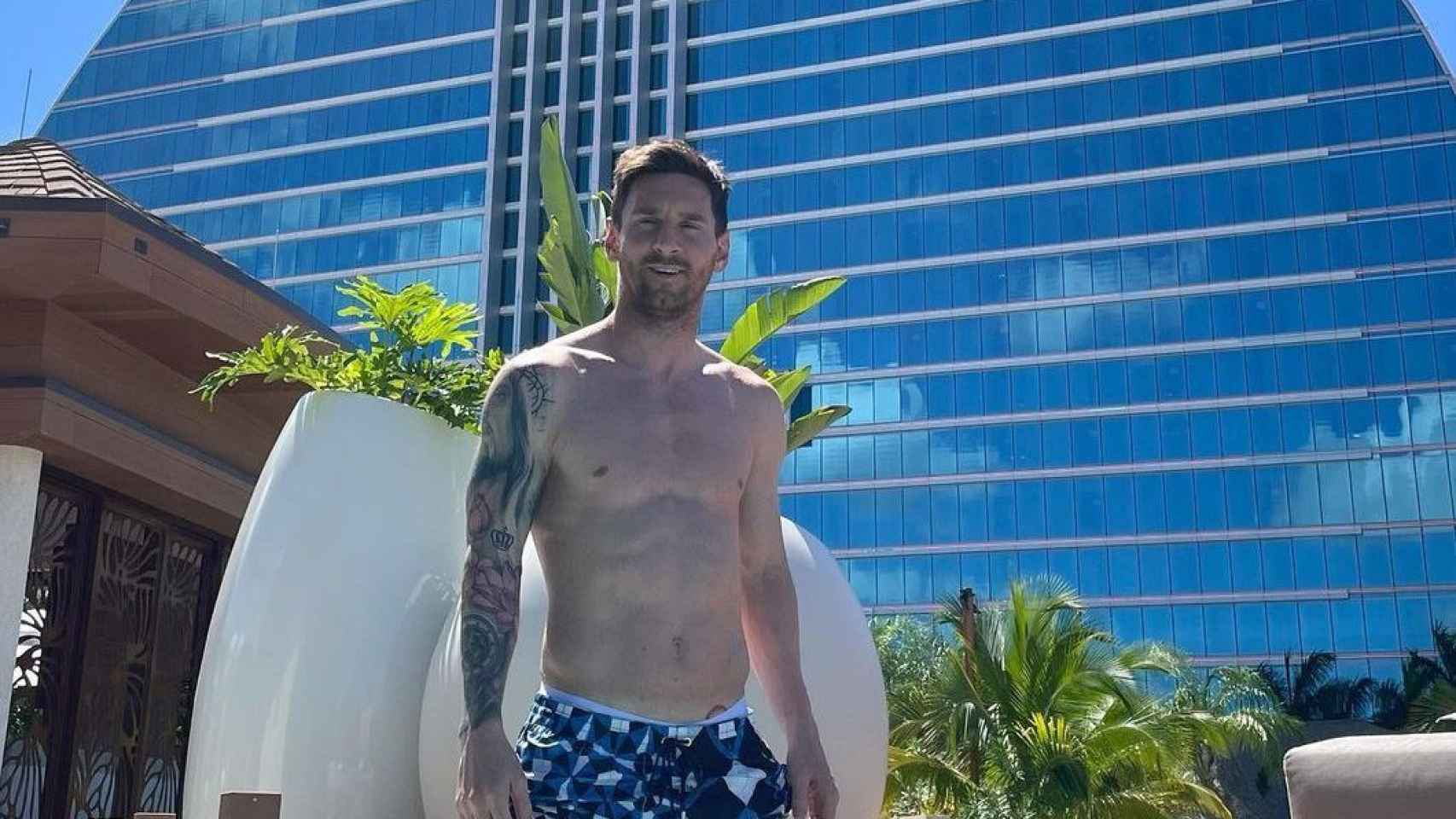Leo Messi, de vacaciones en Miami