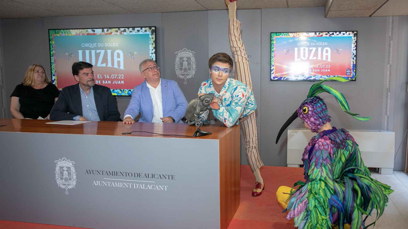 La presentación se ha trasladado a la sala de prensa del Ayuntamiento de Alicante.
