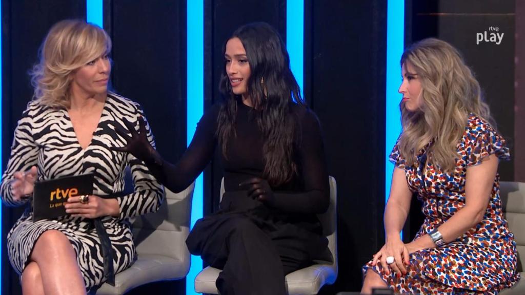 María Eizaguirre, Chanel Terrero y Eva Mora.