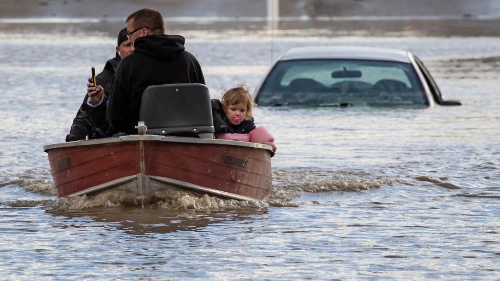 Inundaciones en British Columbia, en la costa canadiense, en 2021.