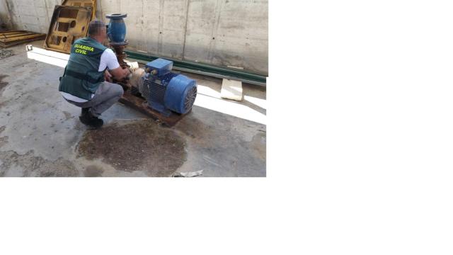 Fotografía del motor eléctrico recuperado por el Equipo Roca de la Guardia Civil de Valladolid.