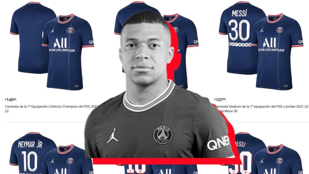 Mbappé desaparece de la tienda del PSG