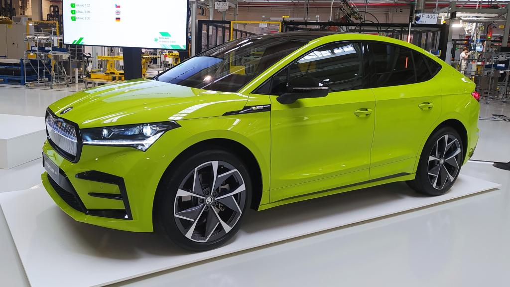 El Skoda Enyaq Coupé  en Mladá Boleslav, la planta de Skoda en República Checa.