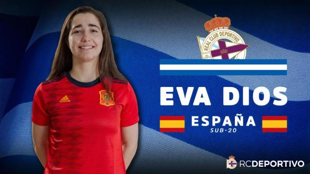 La jugadora del Deportivo Eva Dios.