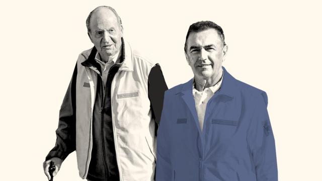 El rey Juan Carlos I y Pedro Campos, su amigo íntimo y compañero de regatas.