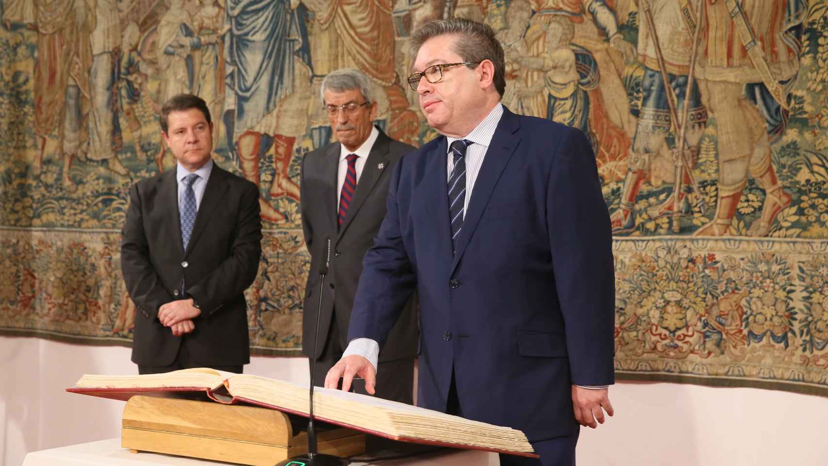 Fernando Andújar en julio de 2016 durante su toma de posesión como consejeros del Consejo Consultivo.