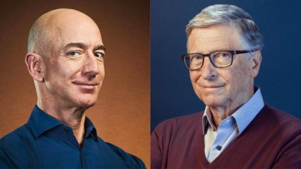 Jeff Bezos y Bill Gates.