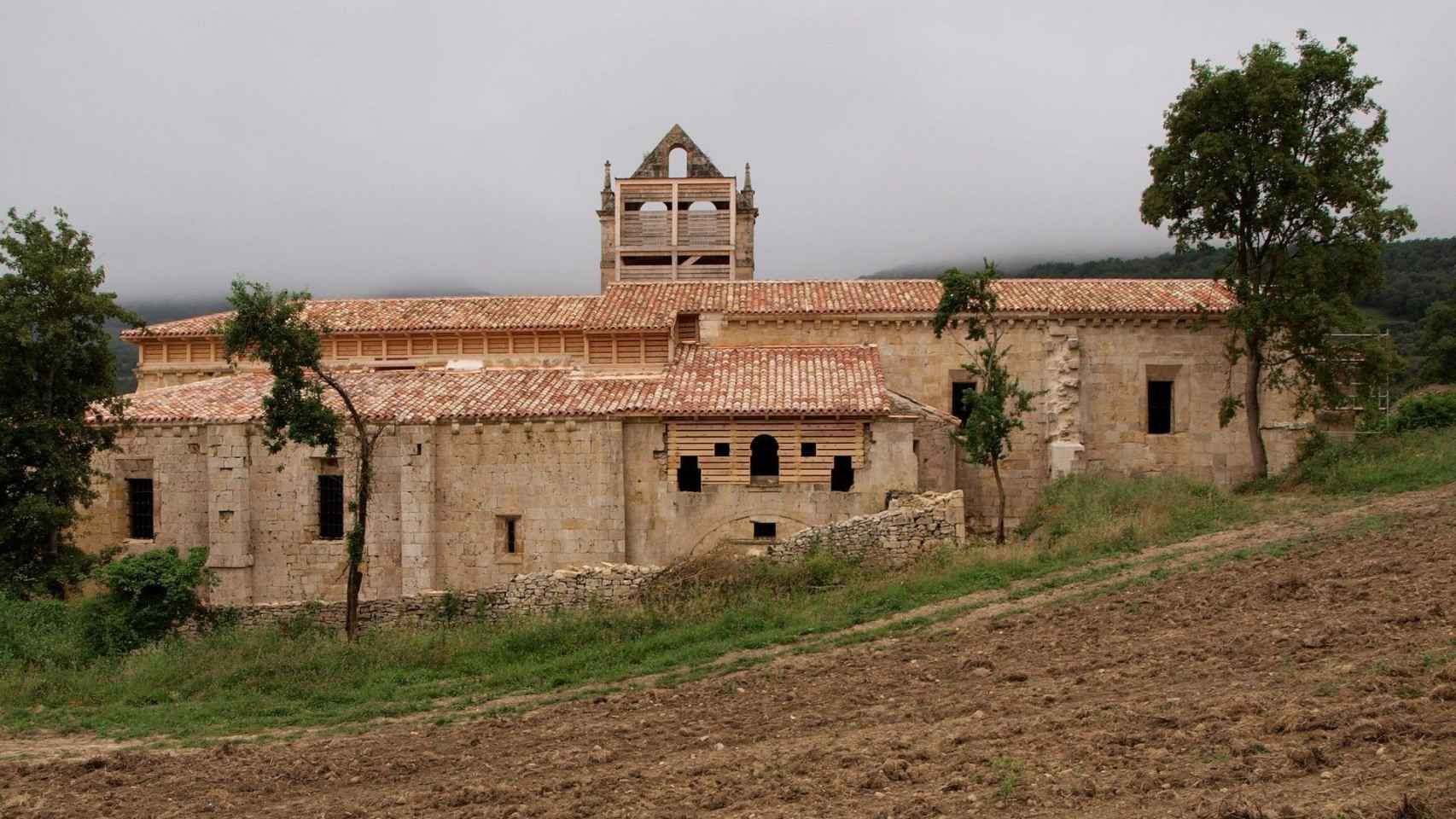 El monasterio de Rioseco, durante la intervención.