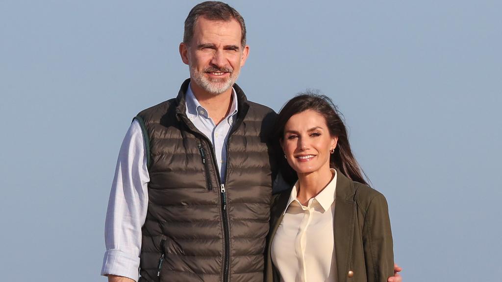 Felipe VI y Letizia en Huelva, 2020.