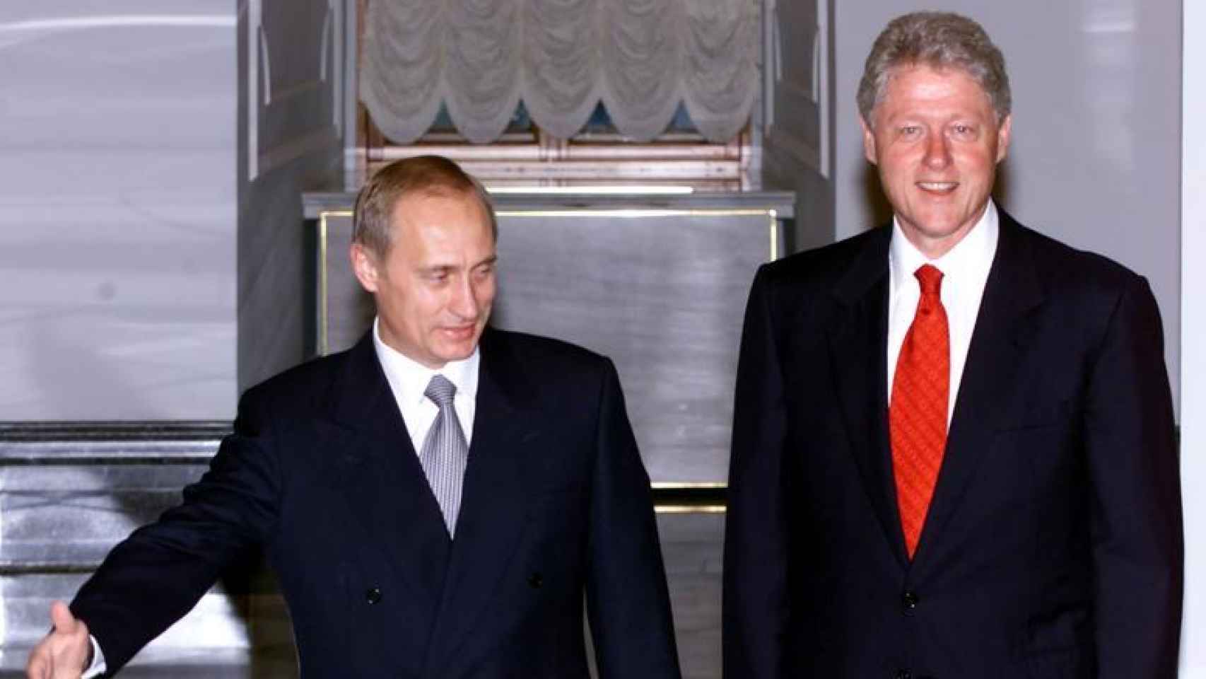 Vladímir Putin y Bill Clinton, en un encuentro en el Kremlin en el año 2000.
