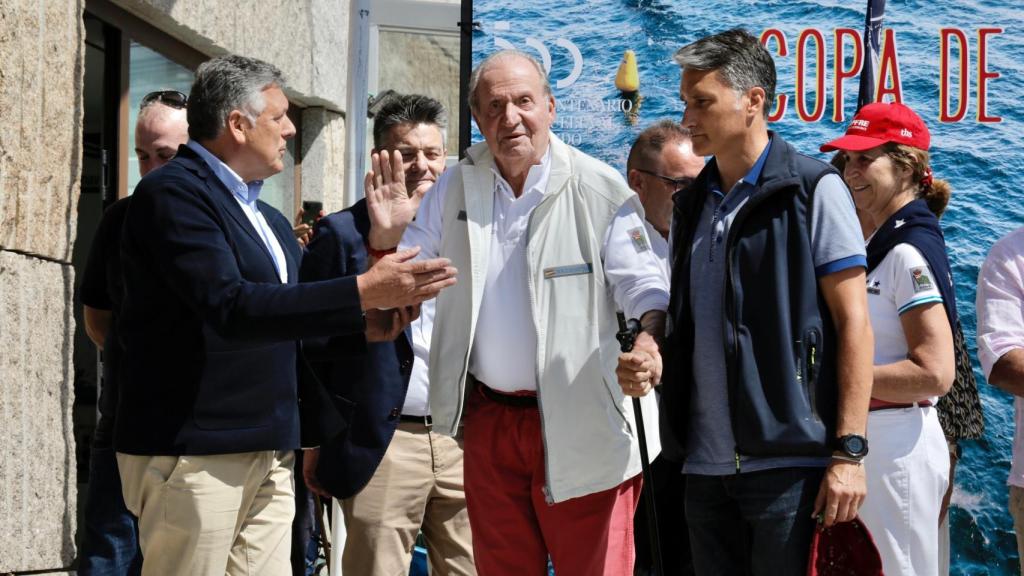 Juan Carlos en Sanxenxo.