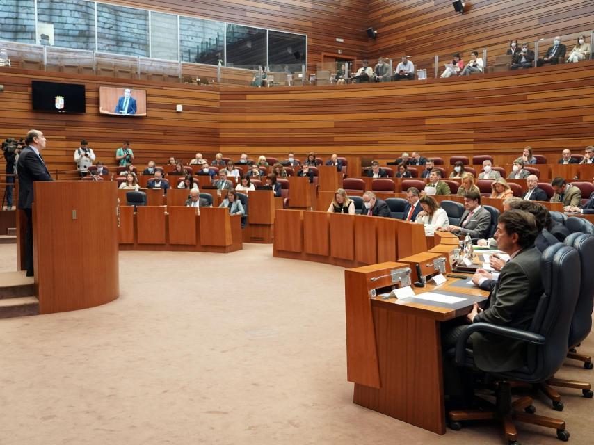 El último pleno celebrado en las Cortes de Castilla y León.