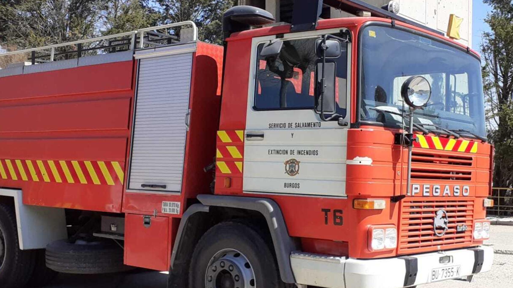 Imagen de un vehículo de los Bomberos de Burgos