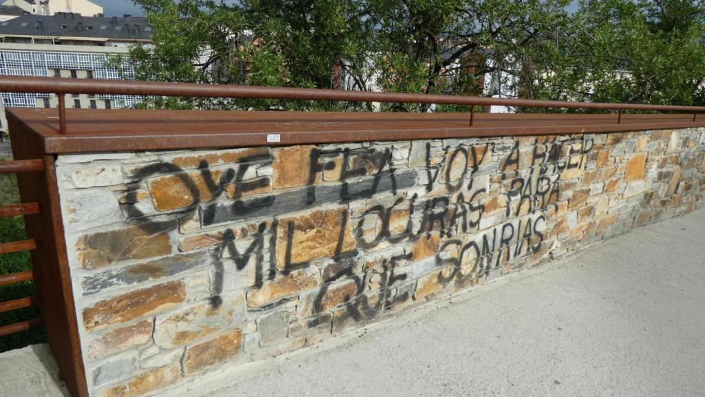 Pintadas en el castillo de Ponferrada