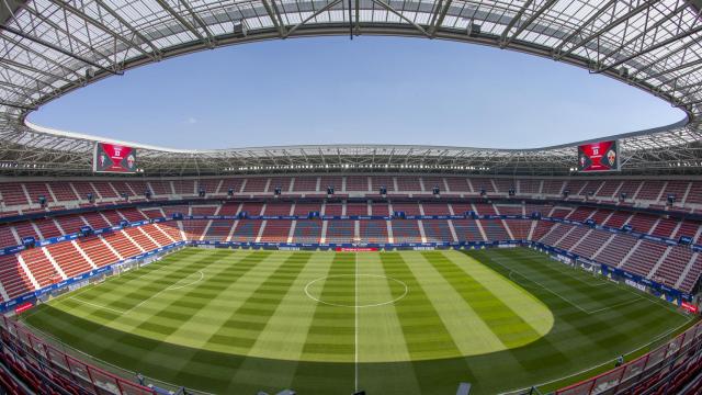 Estadio El Sadar, en Pamplona (Navarra), del Club Atlético Osasuna.