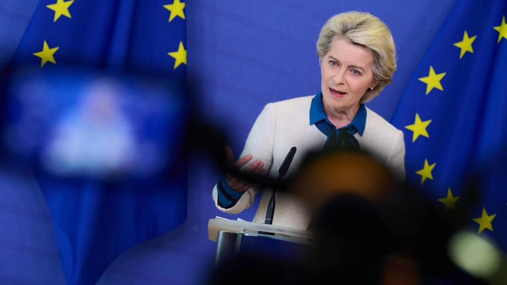 La presidenta Ursula von der Leyen, durante la presentación del plan para desengancharse de la energía rusa