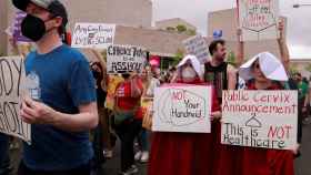 Protestas contra las restricciones al aborto en Estados Unidos.